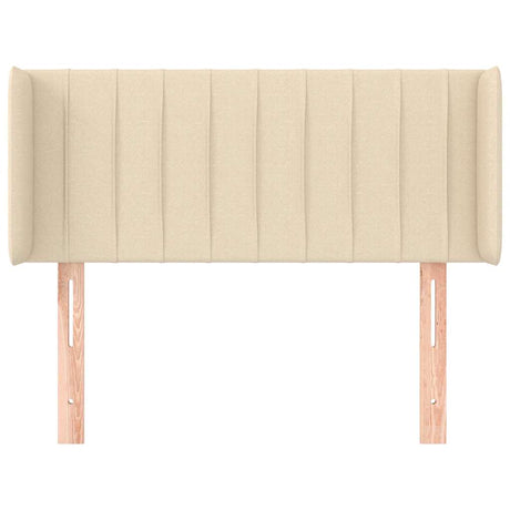 Vidaxl hoofdbord met randen 93x16x78 88 cm stof crèmekleurig
