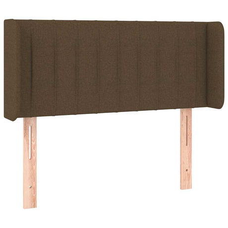 Vidaxl hoofdbord met randen 103x16x78 88 cm stof donkerbruin