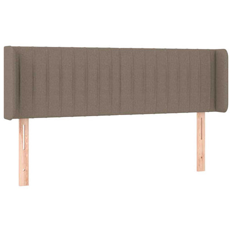 Vidaxl hoofdbord met randen 147x16x78 88 cm stof taupe