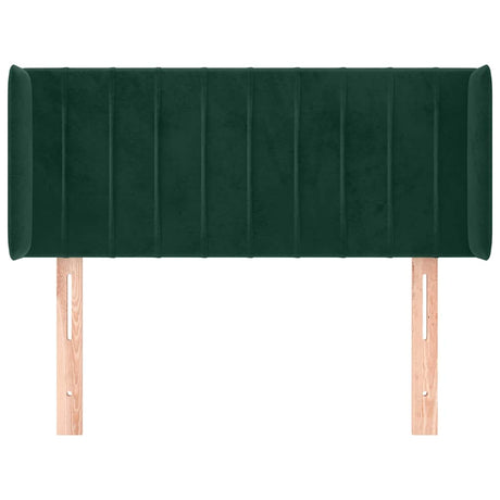 Vidaxl hoofdbord met randen 83x16x78 88 cm fluweel donkergroen
