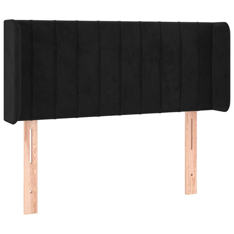 Vidaxl hoofdbord met randen 93x16x78 88 cm fluweel zwart