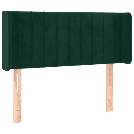 Vidaxl hoofdbord met randen 103x16x78 88 cm fluweel donkergroen