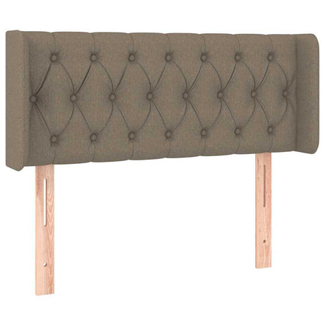 Vidaxl hoofdbord met randen 93x16x78 88 cm stof taupe