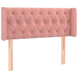 Vidaxl hoofdbord met randen 93x16x78 88 cm fluweel roze