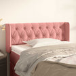 Vidaxl hoofdbord met randen 93x16x78 88 cm fluweel roze