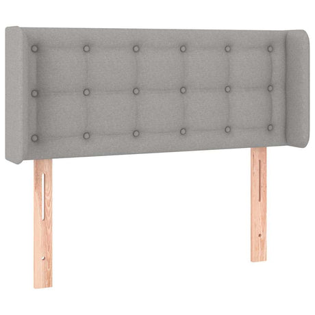Vidaxl hoofdbord met randen 83x16x78 88 cm stof lichtgrijs