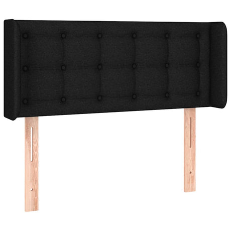 Vidaxl hoofdbord met randen 83x16x78 88 cm stof zwart
