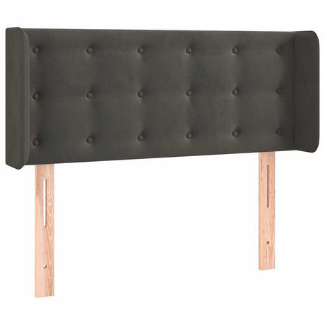 Vidaxl hoofdbord met randen 83x16x78 88 cm fluweel donkergrijs