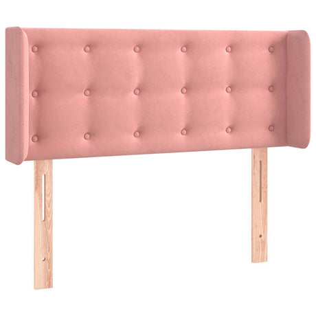 Vidaxl hoofdbord met randen 93x16x78 88 cm fluweel roze