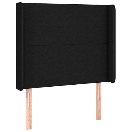 Vidaxl hoofdbord met randen 83x16x118 128 cm stof zwart