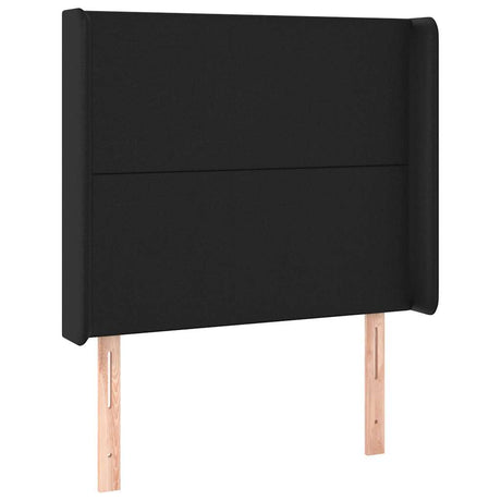 Vidaxl hoofdbord met randen 103x16x118 128 cm kunstleer zwart