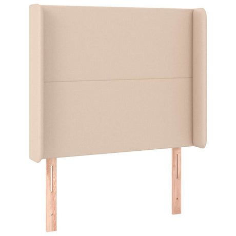 Vidaxl hoofdbord met randen 103x16x118 128cm kunstleer cappuccinokleur