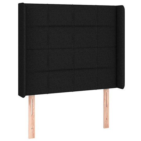 Vidaxl hoofdbord met randen 83x16x118 128 cm stof zwart