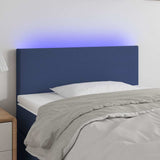 Vidaxl hoofdbord led 100x5x78 88 cm stof blauw