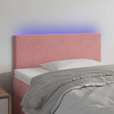 Vidaxl hoofdbord led 90x5x78 88 cm fluweel roze