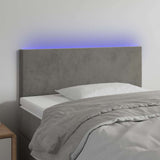 Vidaxl hoofdbord led 100x5x78 88 cm fluweel lichtgrijs
