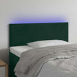 Vidaxl hoofdbord led 100x5x78 88 cm fluweel donkergroen
