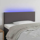Vidaxl hoofdbord led 100x5x78 88 cm kunstleer grijs