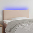 Vidaxl hoofdbord led 100x5x78 88 cm kunstleer cappuccinokleurig