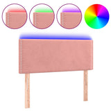 Vidaxl hoofdbord led 100x5x78 88 cm fluweel roze