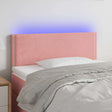 Vidaxl hoofdbord led 100x5x78 88 cm fluweel roze
