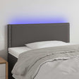 Vidaxl hoofdbord led 80x5x78 88 cm kunstleer grijs