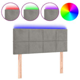 Vidaxl hoofdbord led 100x5x78 88 cm fluweel lichtgrijs