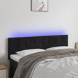 Vidaxl hoofdbord led 144x5x78 88 cm fluweel zwart