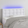 Vidaxl hoofdbord led 80x5x78 88 cm kunstleer wit