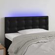 Vidaxl hoofdbord led 100x5x78 88 cm kunstleer zwart