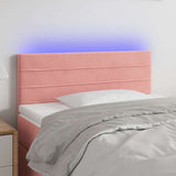 Vidaxl hoofdbord led 90x5x78 88 cm fluweel roze