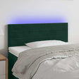 Vidaxl hoofdbord led 100x5x78 88 cm fluweel donkergroen