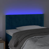 Vidaxl hoofdbord led 90x5x78 88 cm fluweel donkerblauw