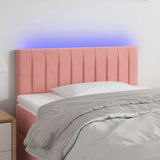 Vidaxl hoofdbord led 90x5x78 88 cm fluweel roze