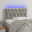 Vidaxl hoofdbord led 80x7x78 88 cm fluweel lichtgrijs