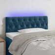 Vidaxl hoofdbord led 90x7x78 88 cm fluweel donkerblauw