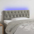 Vidaxl hoofdbord led 100x7x78 88 cm fluweel lichtgrijs