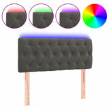 Vidaxl hoofdbord led 100x7x78 88 cm fluweel donkergrijs