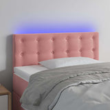 Vidaxl hoofdbord led 90x5x78 88 cm fluweel roze