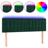 Vidaxl hoofdbord led 144x5x78 88 cm fluweel donkergroen