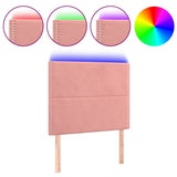 Vidaxl hoofdbord led 80x5x118 128 cm fluweel roze