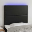 Vidaxl hoofdbord led 90x5x118 128 cm kunstleer zwart
