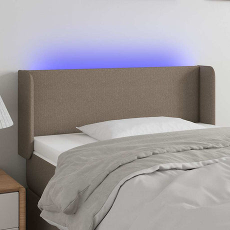 Vidaxl hoofdbord led 83x16x78 88 cm stof taupe