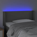 Vidaxl hoofdbord led 83x16x78 88 cm kunstleer grijs