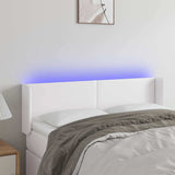 Vidaxl hoofdbord led 147x16x78 88 cm kunstleer wit