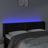 Vidaxl hoofdbord led 147x16x78 88 cm fluweel zwart