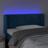 Vidaxl hoofdbord led 93x16x78 88 cm fluweel blauw