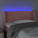 Vidaxl hoofdbord led 103x16x78 88 cm fluweel roze