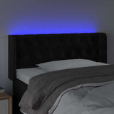 Vidaxl hoofdbord led 93x16x78 88 cm fluweel zwart