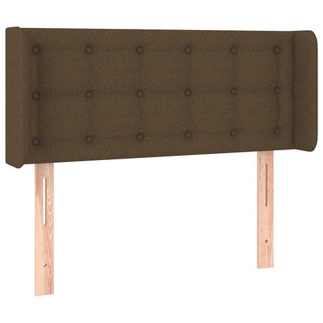 Vidaxl hoofdbord led 93x16x78 88 cm stof donkerbruin